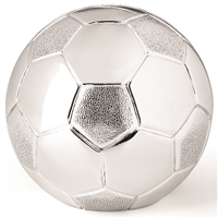 Silverplate Soccer Ball Bank