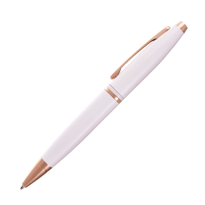 Calais White Rose Ballpoint Pen