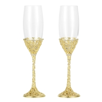 Olivia Riegel Crystal Champagne Flutes (Set of 2)