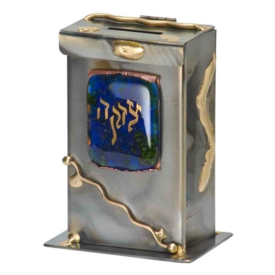 Gary Rosenthal Handcrafted Tzedakah Box  / Bank