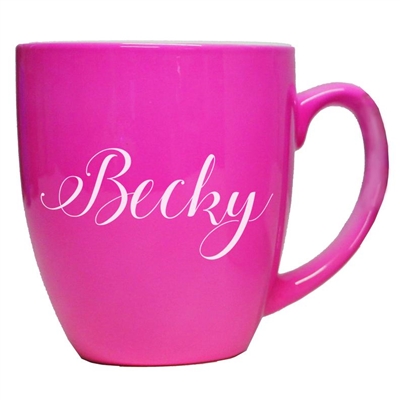 Pink Ceramic Bistro Mug