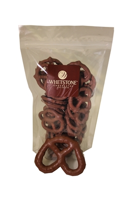 Pretzels Covered in Aviles Milk Chocolate Bag (31% Cocoa)  5.5oz