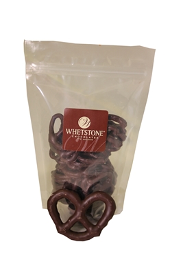 Pretzels Covered in De Leon Dark Chocolate 5.5oz Bag (47% Cocoa)