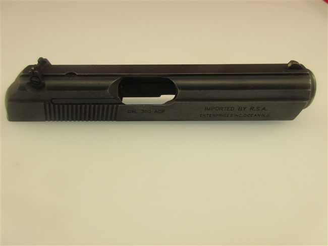 Bersa Thunder 380 Slide Assembly
â€‹W/ Firing Pin, Extractor, Safety, Adjustable Rear Sight