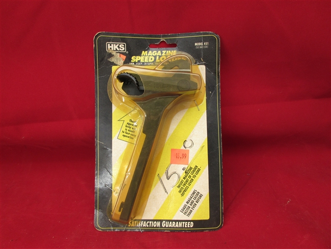 HKS Magazine Speed Loader
â€‹9MM, .45 ACP, 38, 40, 10MM Single Stack Magazines