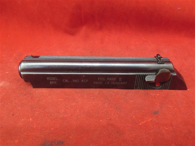 FIE APK .380 Slide Assembly
â€‹Includes Firing Pin, Safety, Extractor & Sights