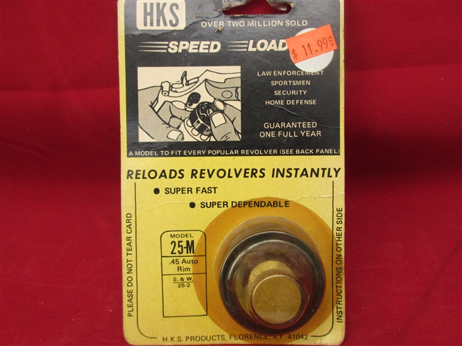 HKS 25-M Speed Loader
â€‹.45 Auto Rim