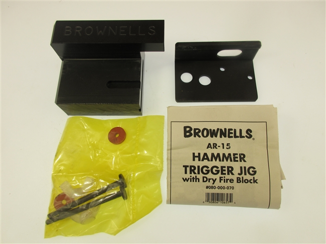 Brownell's AR15 Trigger Jig W/ Hammer Block
Part # 080-000-070
New With Instructions