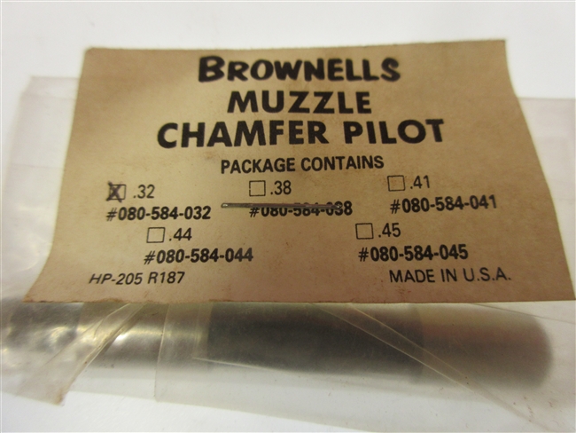 Brownell's .32 Chamfer Pilot
â€‹New Old Stock