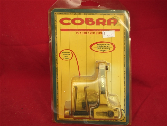 Cobra Trailblazer Series Arrow Rest
â€‹# CS-815MY-RH, New Old Stock