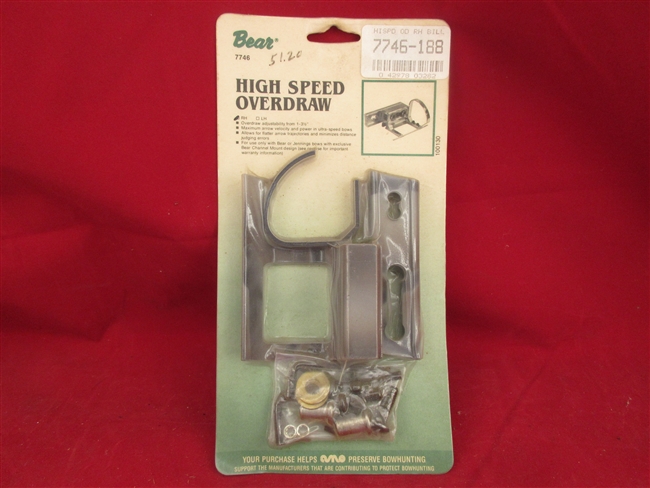 Bear Archery High Speed Overdraw
â€‹Right Hand, # 7746-188 New Old Stock