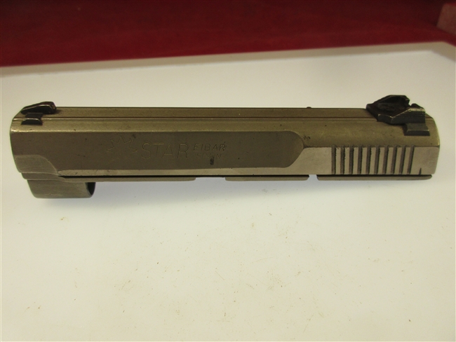 Star Firestar Slide Assembly, Nickel
â€‹Firing Pin,Extractor,Front & Rear Sights