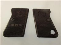 Astra Cub Grip Set W/ Screws
â€‹Brown Checkered Plastic