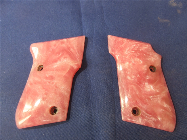 Taurus PT25 Grip Set, Pink Faux Pearl