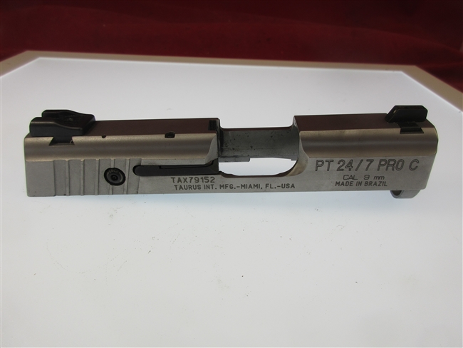 Taurus PT 24/7 Pro C Slide Assembly
Includes Firing Pin, Sights & Extractor
