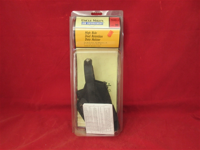 Uncle Mikes High Ride Holster, #9620-1
â€‹Fits Berett 9MM, 40, 10MM, .45 5" Barrels,
â€‹Taurus 9MM And .40