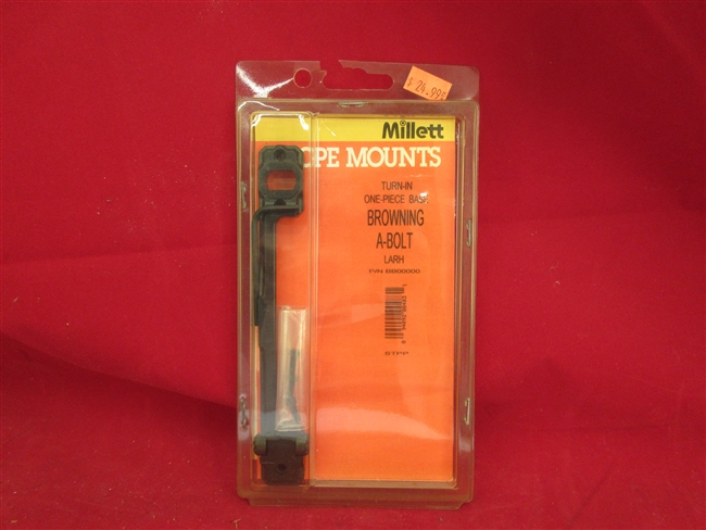 Millett BB00000 Scope Base, Browning A-Bolt
â€‹One Piece Turn In
