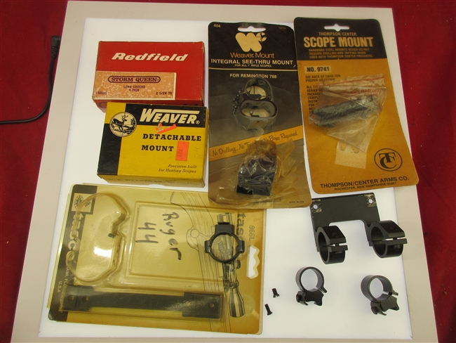 Scope Mount, Scope Accessories Grab Bag
â€‹Contains Various Scope Mounting Components
â€‹and Scope Accessories.
â€‹Please Examine Photo For Contents