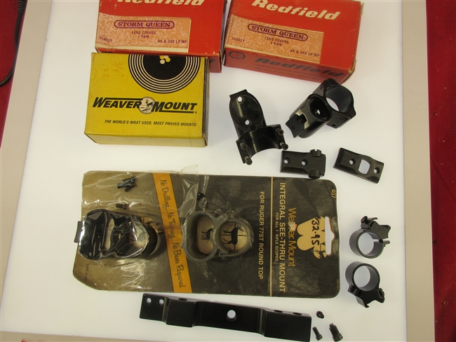 Scope Mount, Scope Accessories Grab Bag
â€‹Contains Various Scope Mounting Components
â€‹and Scope Accessories.
â€‹Please Examine Photo For Contents