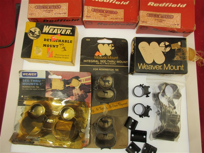 Scope Mount, Scope Accessories Grab Bag
â€‹Contains Various Scope Mounting Components
â€‹and Scope Accessories.
â€‹Please Examine Photo For Contents