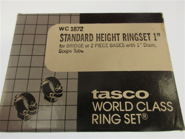 Tasco Scope Rings #WC1872
â€‹1" Standard Height