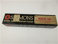 Simmons Scope Base, Marlin 336
â€‹Marlin 336, 1895, 30/30, .375, Blued Finish