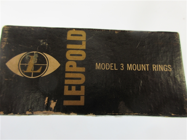 Leupold Model 3 Scope Rings
â€‹1", Low Height Blued Finish