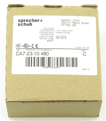 Sprecher + Schuh CA7-23-10-480