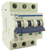 YuCo YC-1-3D MINIATURE DIN RAIL CIRCUIT BREAKER 3 POLE 1 Amp 220/480v D CURVE