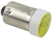 YuCo YC-B9S-Y-1 24V AC/DC BAYONET YELLOW LED BULB