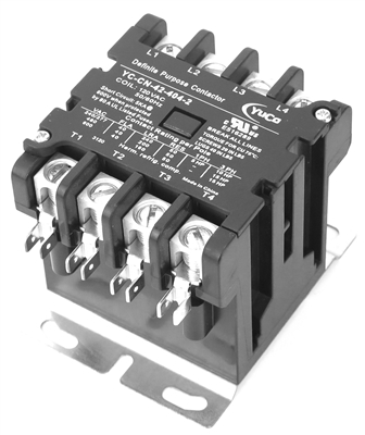 YuCo YC-CN-42-404-2  Replacement fits Siemens Furnas 42CF25AF Definite Purpose Contactor 40A 4P 120V Coil