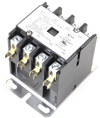 YuCo YC-CN-PBC404-3 Definite Purpose Contactor 40 AMP 4 POLE 240V Coil fits SA-4P-40A-240V