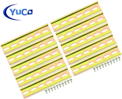 YuCo YC-DR-8-10 STEEL SLOTTED DIN RAIL 35mm X 7.5mm PR005 ASI RoHS