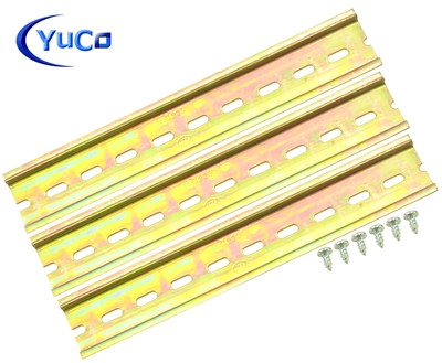 YuCo YC-DR-8-3 STEEL SLOTTED DIN RAIL 35mm X 7.5mm PR005 ASI RoHS