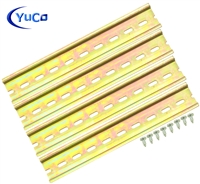 YuCo YC-DR-8-4 STEEL SLOTTED DIN RAIL 35mm X 7.5mm PR005 ASI RoHS