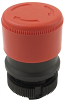 YuCo YC-ZB2-BS834 Red Twist-Release Push Button Head, Booted, Spring Return, for use with XAC Pendant Control Stations