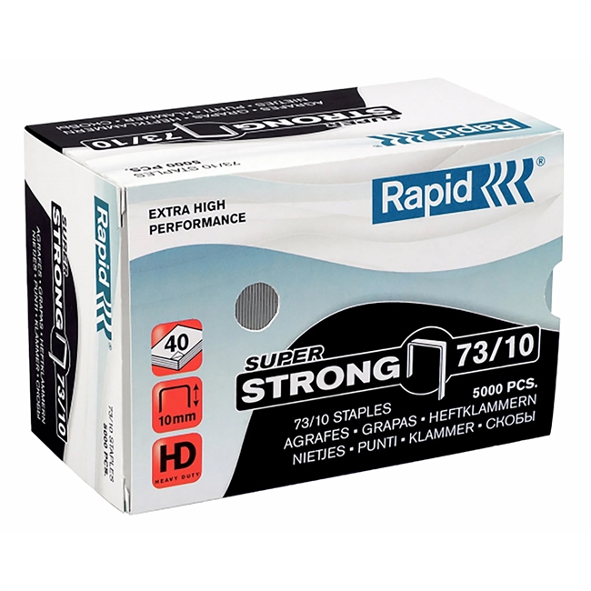 RAPID SUPER STRONG STAPLES  | SERIES 73 | LENGTH 10mm | 5,000 PER BOX