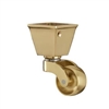 BRASS CASTOR & CUP FITTING
