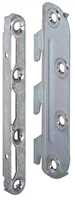BED CONNECTOR SET | HOOK - IN | 4 SCREW HOLES | SET OF 8 PIECES
