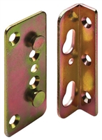BED CONNECTOR SET | HANG - UP | 3 SCREW HOLES | SET OF 8 PIECES