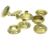 DURABLE SNAP | EYELET |SHINY BRASS | DIAMETER 5/8" | POST 1/4" | BOX OF 100