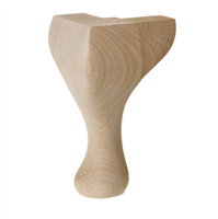 Queen Anne Furniture Leg 150mm - Unstained
