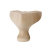 Queen Anne Furniture Leg 100mm - Unstained