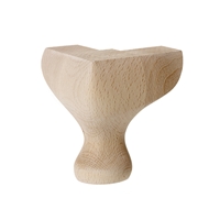 Queen Anne Furniture Leg 100mm - Unstained