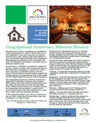 Congregational Anniversary Milestone Moment Download