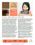 Giving a Bible Milestone Moment Download