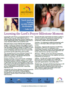 Learning the Lord's Prayer Milestone Moment Download