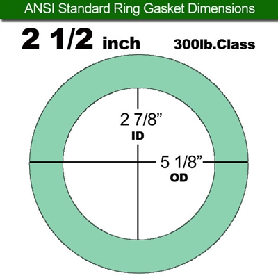 Equalseal EQ750G Ring Gasket - 300 Lb. Class - 1/16" - 2.5" Pipe Size