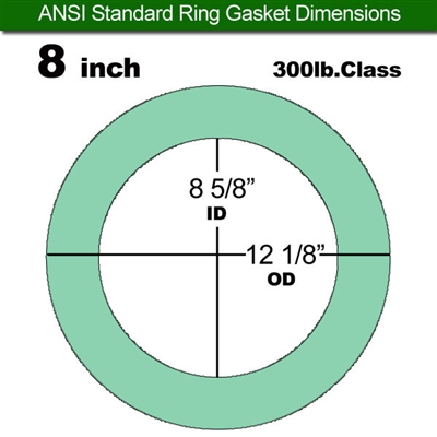 Equalseal EQ750G Ring Gasket - 300 Lb. Class - 1/8" - 8" Pipe Size