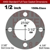 Garlock Style 9850 N/A NBR Full Face Gasket  150 Lb. - 1/16" Thick - 1/2" Pipe